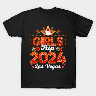 Vegas Girls Trip 2024 Las Vegas Vacation 2024 Group T-Shirt